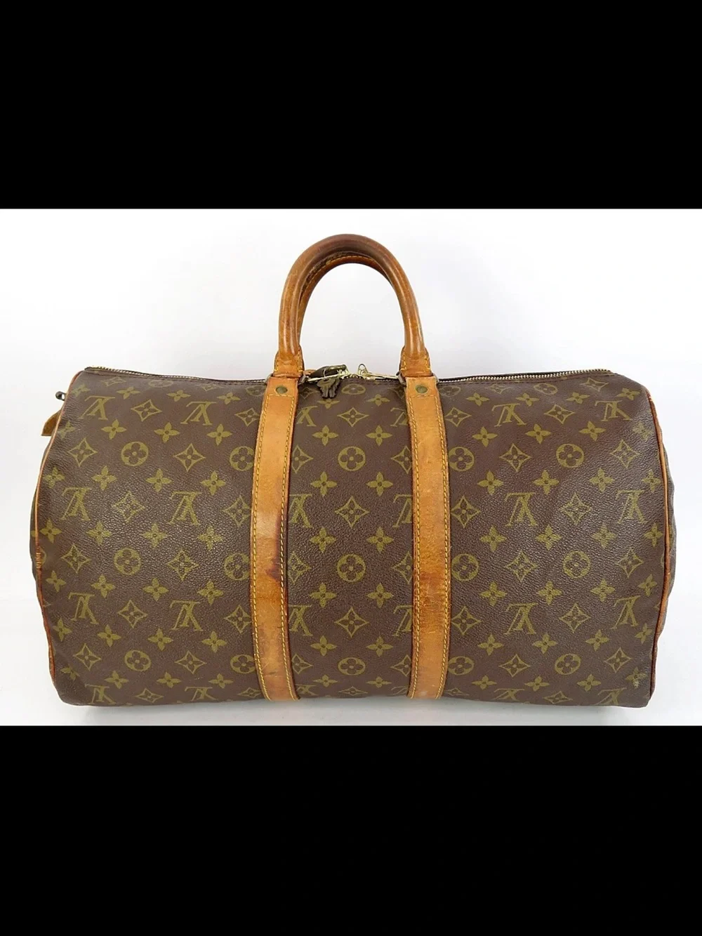Louis Vuitton Brown Monogram Keepall Duffle Bag